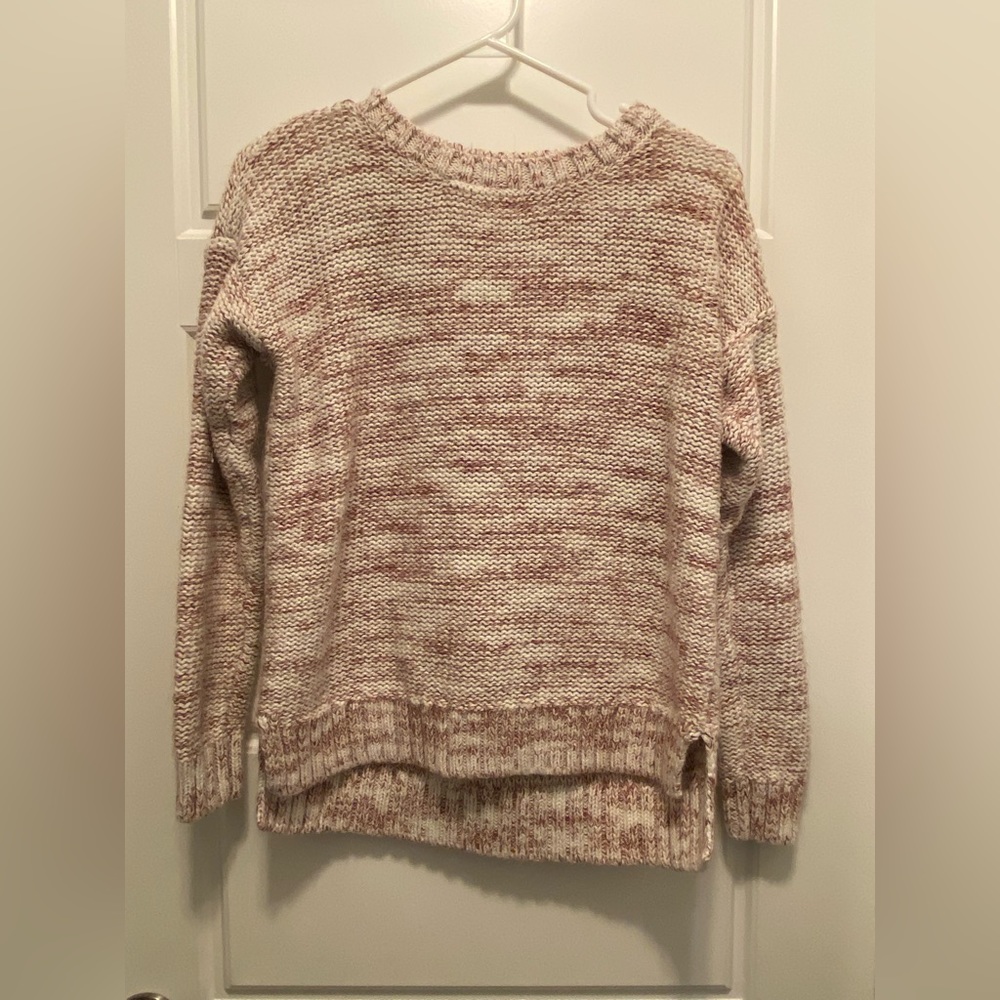 Hollister fuzzy pink sweater size medium